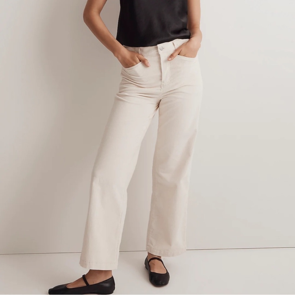 Madewell Emmett 2.0 Wide-Leg Pants in Corduroy
